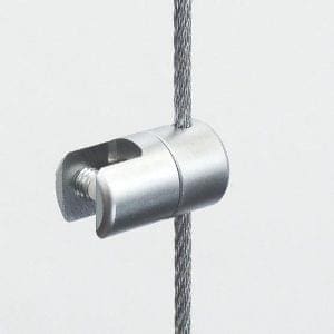 Multi-Position Support for Cable Suspended Panels or Shelves
