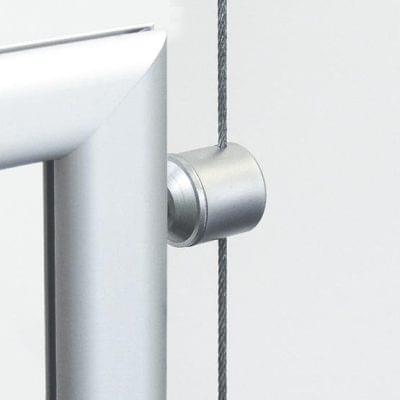 Cable Toggle/Supports for Suspending Aluminum Poster Frames