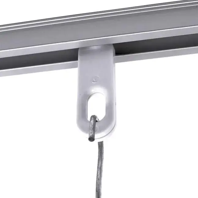 GLIDERS / SILVER & WHITE for Easy-Glide Track – QTY 20 |