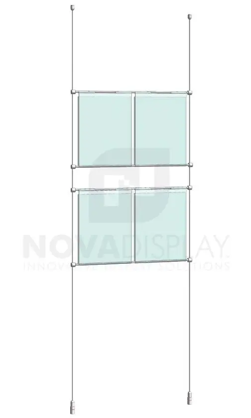 KHPI-001_Hook-on-Poster-Holder-Display-Kit-cable-suspended-hooked-on-horizontal-rods
