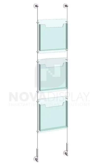 KLD-010_Acrylic-Literature-Display-Kit-wall-cable-suspended