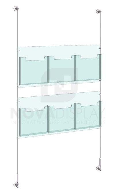 KLD-022_Acrylic-Literature-Display-Kit-cable-suspended