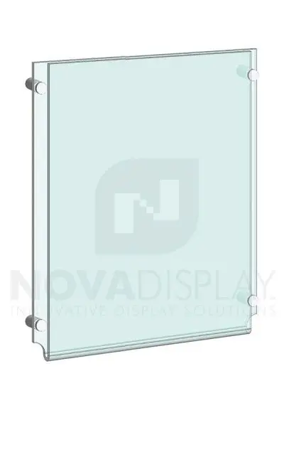 KPI-001_Easy-Access-Poster-Holder-Display-Kit-wall-mounted-on-standoffs