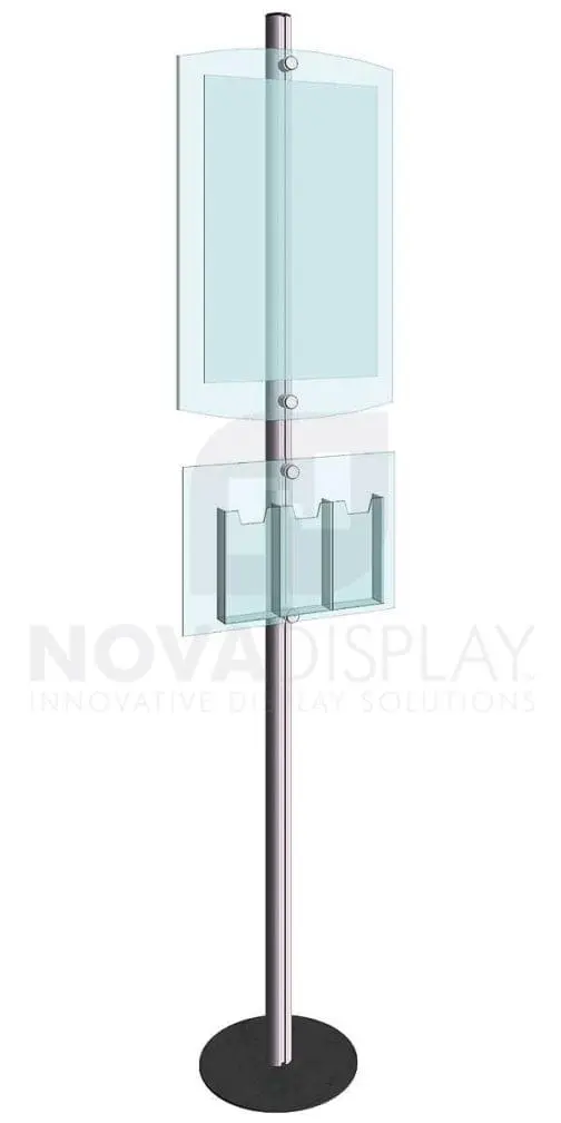 KFIP-011-Info-Post-Floor-Stand-Display-Kit