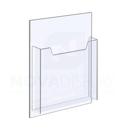 14ALD-8511P 1/8″ Clear Acrylic Leaflet Dispenser / Literature Holder – Single Pocket / Portrait