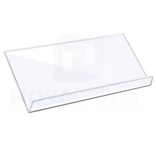 Sloping Acrylic Shelf - Clear