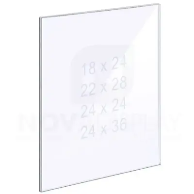 14ASP-PANEL-LR 1/4″ Clear Acrylic Panel without Holes – Polished Edges