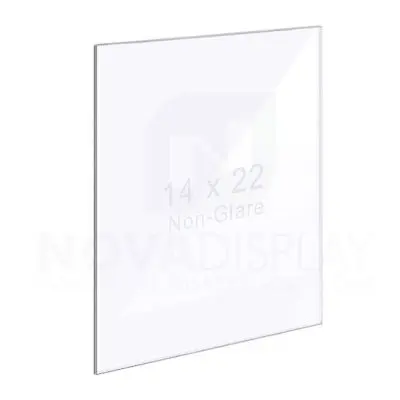 18ASP-1422NG-ST 1/8″ Non-Glare Acrylic Panel without Holes for KFST stands – Polished Edges