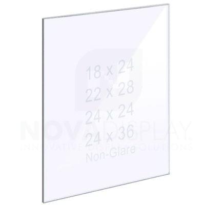 18ASP-PANEL-NG-LR 1/8″ Non-Glare Acrylic Panel without Holes – Polished Edges