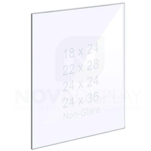 18ASP-PANEL-NG-LR 1/8″ Non-Glare Acrylic Panel without Holes – Polished Edges