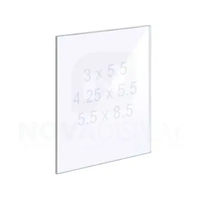 18ASP-PANEL-SM 1/8″ Clear Acrylic Panel without Holes – Polished Edges.