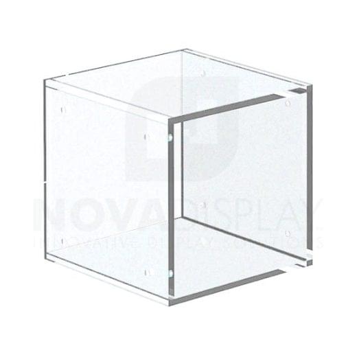 Non-Lit Acrylic Open Display Case – Frosted
