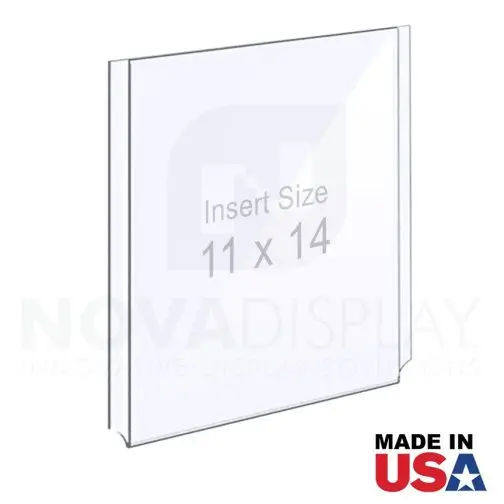 1/8″ Clear Acrylic Easy Access Info/Poster Holder – Legal Format. Portrait Orientation