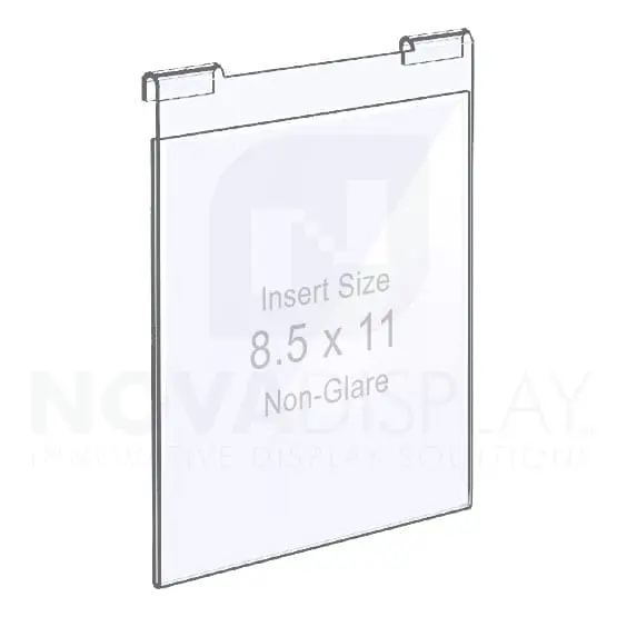 Non-Glare Hook-on Acrylic Pocket / Poster Holder