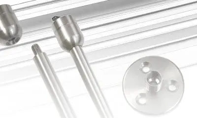 Installation Accessories for 10mm Rod Display Systems / Stainless Steel