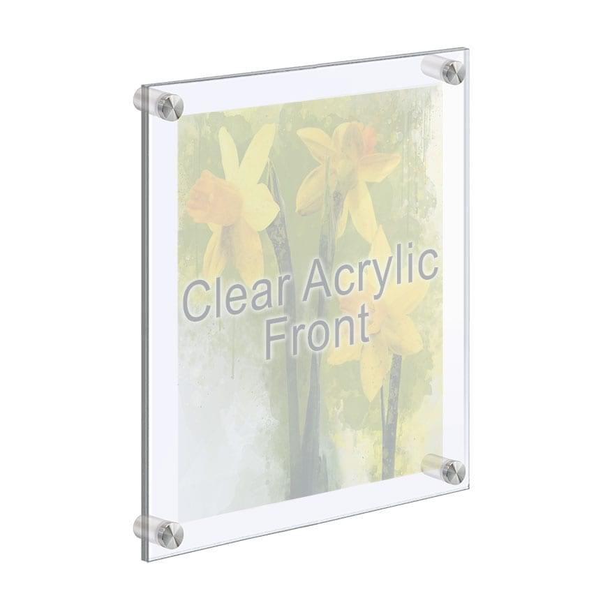 Economy Clear Acrylic Frames with Standoffs