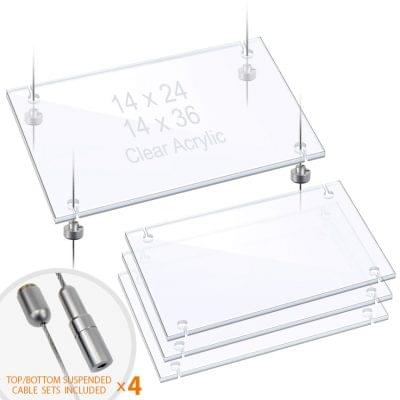 Cable Suspended Acrylic Shelf Display / Removable – PRODUCT BUNDLES