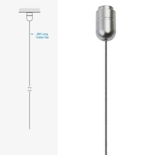 Cable Suspended Top Panel Support for panels up to 10mm (3/8