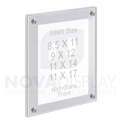 Satin-Frost Acrylic Wall Frames with Standoffs
