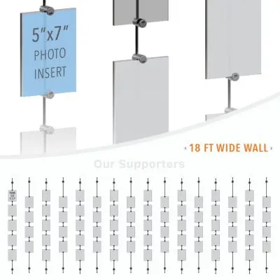 DC2138 Photo Wall Display / Wall Display Idea Concept