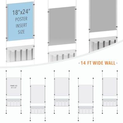 DC2300 Literature Wall Display / Wall Display Idea Concept