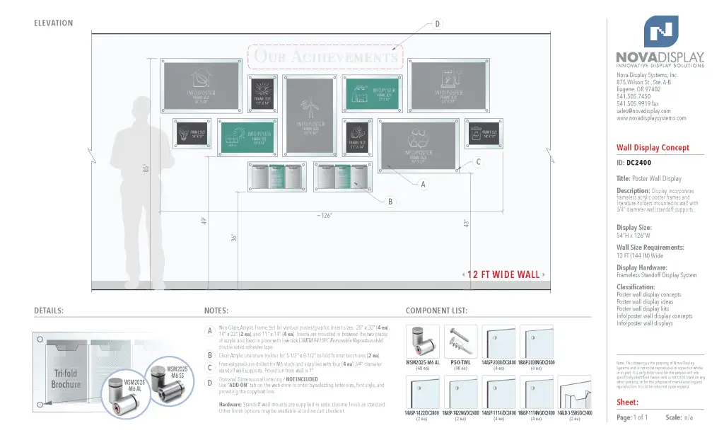 DC2400 Poster Wall Display Concept | Wall Display Ideas