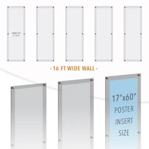 DC2501 Large Poster Wall Display / Wall Display Idea Concept