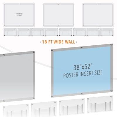 DC2503 Large Poster Wall Display / Wall Display Idea Concept