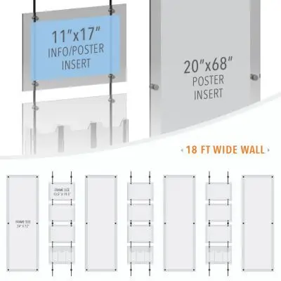 DC2504 Large Poster Wall Display / Wall Display Idea Concept