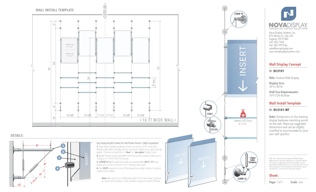DC3101 Product Wall Display / Wall Display Idea Concept
