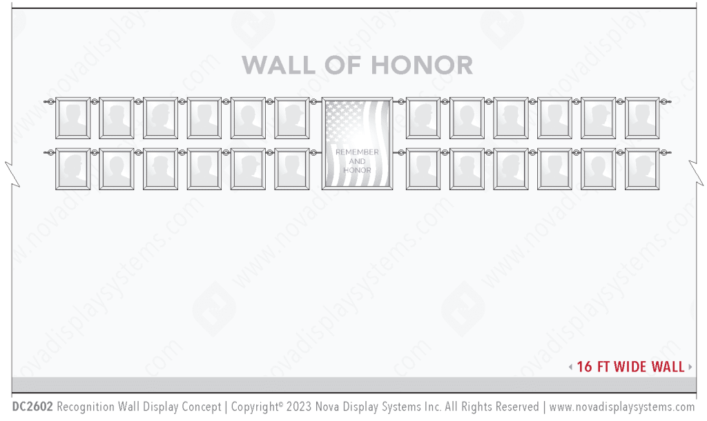 Recognition Wall Display / Wall Display Idea Concept / Wall of Honor