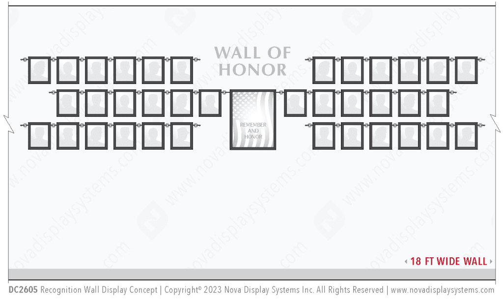 Recognition Wall Display / Wall Display Idea Concept / Wall of Honor