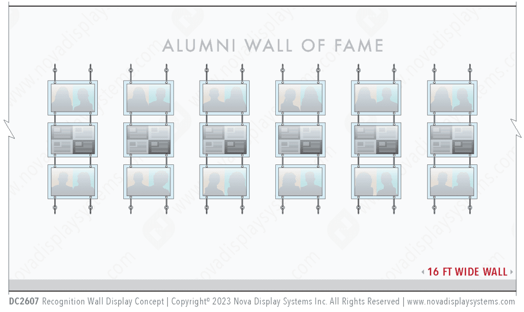 Recognition Wall Display / Wall Display Idea Concept / Alumni Wall of Fame