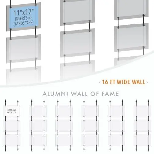 Recognition Wall Display / Wall Display Idea Concept / Alumni Wall of Fame