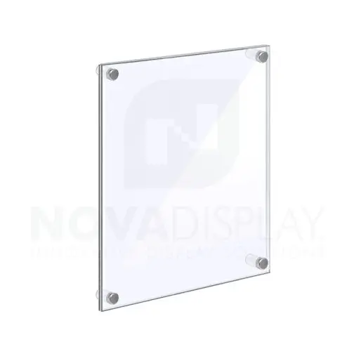 Frameless Acrylic Frame — Poster Display Kit #KASP-005 / Clear or Non-Glare Front