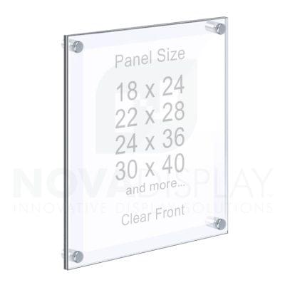 Frameless Acrylic Frame — Poster Display Kit #KASP-015 / Clear Front