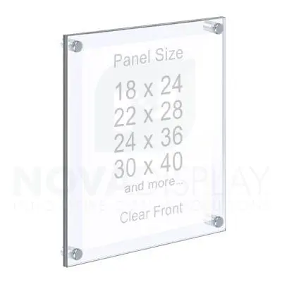 Frameless Acrylic Frame — Poster Display Kit #KASP-015 / Clear Front