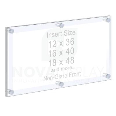 Panoramic Acrylic Frame – Poster Display Kit #KASP-225 / Non-Glare Front