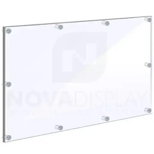 Oversized Frameless Acrylic Frame – Poster Display Kit #KASP-425 / Clear or Non-Glare Front