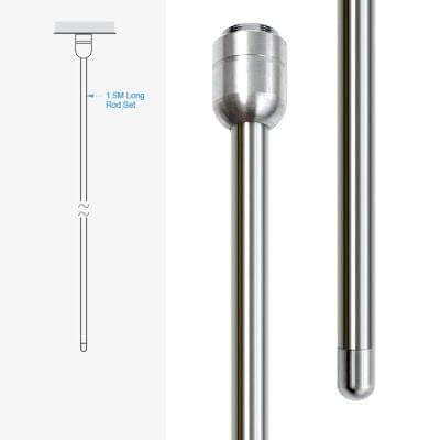 Top/Ceiling Fixing Kit with 10mm Rods — Stainless Steel | Nova Display Systems